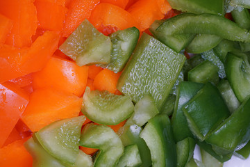 Peppers photographed in our german kitchen with macro