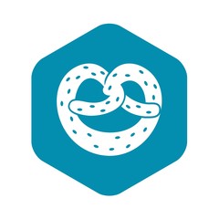 Pretzels icon. Simple illustration of pretzels vector icon for web