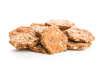 Salted crispy crackers.