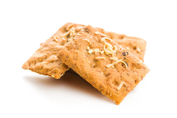 Salted crispy crackers.