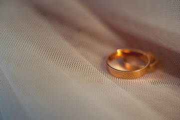 Wedding rings, close-up