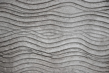 Rough concrete waves lines pattern texture grunge background surface