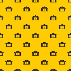 Garage pattern seamless vector repeat geometric yellow for any design