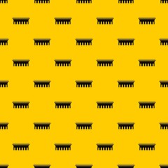 Bridge pattern seamless vector repeat geometric yellow for any design