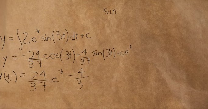 Mathematical equations and figures 4k