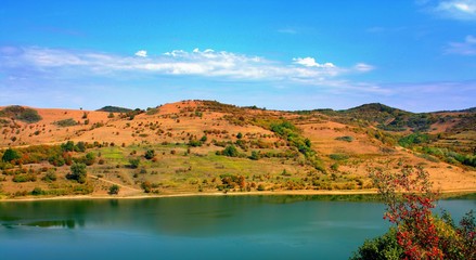 landscape with Bezid lake - Romania