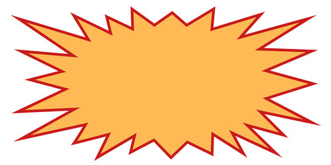 Pop art comic bubble