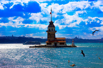 Istanbul Maiden Tower (kiz kulesi)  - Istanbul, Turkey 