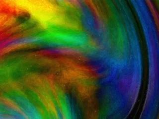 Photo sur Plexiglas Mélange de couleurs Couleurs fantastiques arrière-plan artistique abstrait, texture de peinture d& 39 art, belle illustration de papier peint numérique de mode, toile de fond de modèle de conception lumineuse et colorée, formes géométriques créatives et éléments fractals