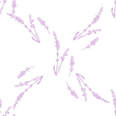 Modern abstract design template with pink lavender violet pattern on purple background for textile design. Fabric texture.