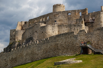 Fototapeta na wymiar Famous biggest Slovakia Spissky castle registred in UNESCO