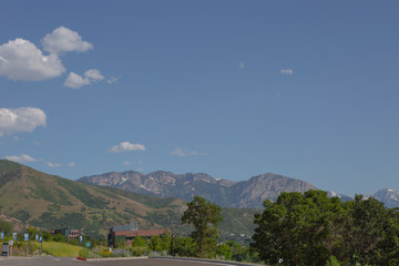 mountain grass dome green grass summer weather historic site snow mountain