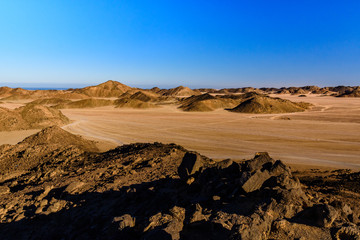 Mountains in arabian desert not far from the Hurghada city, Egypt