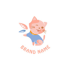 Kitty logo with cute face