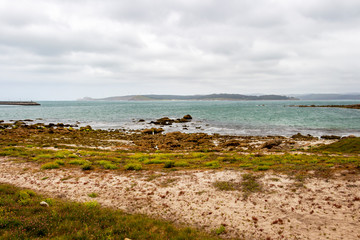 Coastal view near Muxia or Mugia on the Way of St. James, Camino de Santiago, Province of A Coruna, Galicia, Spain,