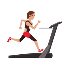 Fototapeta premium fitness sport excercise lifestyle cartoon