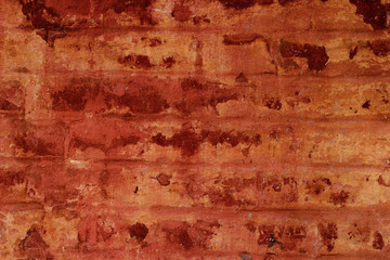 Blurred image of an old painted brick wall texture. Abstract texture background. Old wall background with a lot of copy space for text.