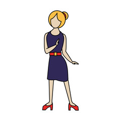 woman young female person cartoon