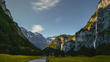 Snowy Swiss Alps Landscape