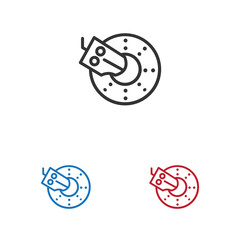 Brake vector icon