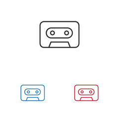 Cassette vector icon