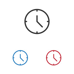 Clock vector icon