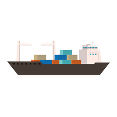 transport traffic delivery logistic cartoon