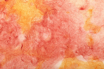 Texture of painted paper, closeup