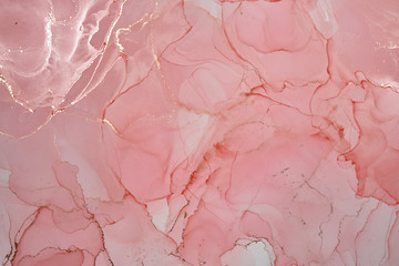  Abstract colorful background, wallpaper. Mixing acrylic paints. Modern art. Paint marble texture. Alcohol ink colors  translucent