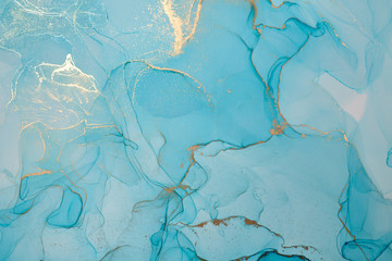  Abstract colorful background, wallpaper. Mixing acrylic paints. Modern art. Paint marble texture. Alcohol ink colors  translucent