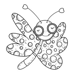 Isolated Butterfly draw cartoon design