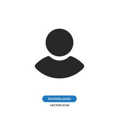 Male user vector icon