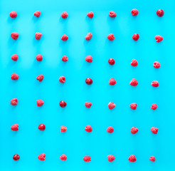 Fresh berries on color background