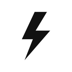Lightning vector icon in modern design style for web site and mobile app