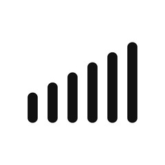 Network signal bar vector icon in modern design style for web site and mobile app