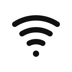 Wifi signal vector icon in modern design style for web site and mobile app