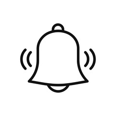 Alarm icon vector. Simple alarm sign in modern design style for web site and mobile app. EPS10
