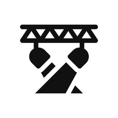 Spotlight icon vector. Simple spotlight sign in modern design style for web site and mobile app. EPS10