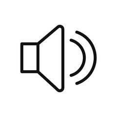 Sound icon vector. Simple sound sign in modern design style for web site and mobile app. EPS10