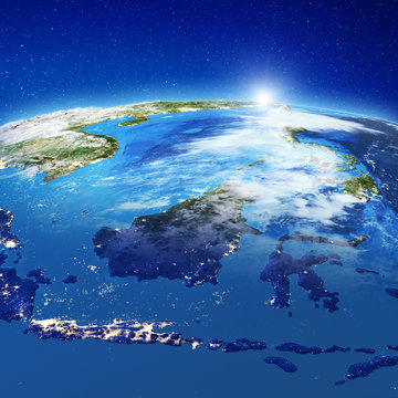 Indonesia from space
