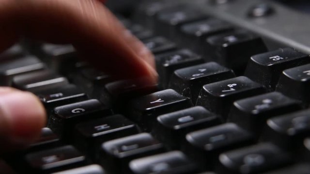 Pressing a computer keyboard keys