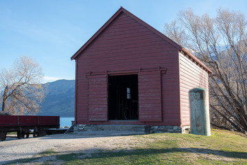 Famous landmark at Glenorch Lake Wakatipu