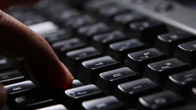 Pressing a computer keyboard keys