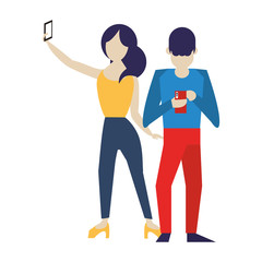 social media network chatting cartoon