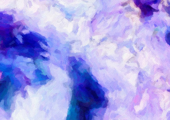 Abstract oil painting texture background. Wall art. Stock. Impressionism and expressionism mixed media style. Colored backdrop. Chaotic strokes and splashes. Hand drawn abstraction. Watercolor element