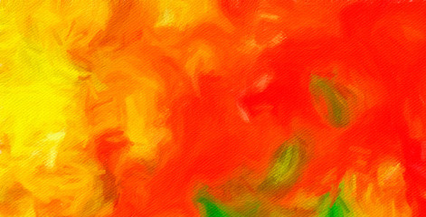 Abstract oil painting texture background. Wall art. Stock. Impressionism and expressionism mixed media style. Colored backdrop. Chaotic strokes and splashes. Hand drawn abstraction. Watercolor element