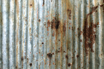 decay rusted zinc plate