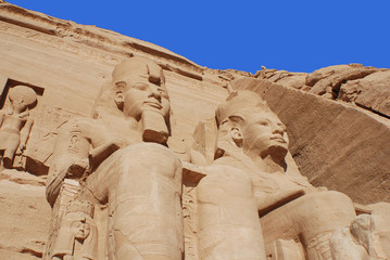  Abu Simbel temples are two massive rock temples in Abu Simbel in Nubia, southern Egypt.The complex...
