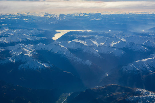Panorama of the Bavarian Alps, Garmany
