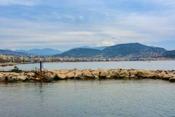 The panoramic view of Nice city in France, French Riviera, Provence, Côte d'Azur